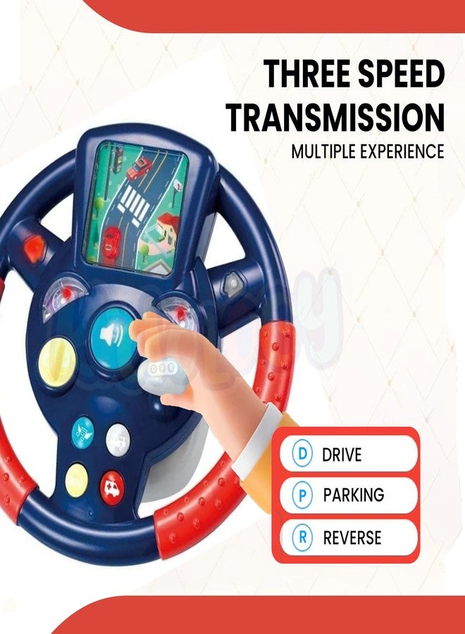 Kidology Musical Steering Wheel Toy for Kids - Pretend Driving with Lights, Music, & Car Key - Multifunctional Backseat Toy with Suction Cup - Interactive Sensory Educational Gift for Toddlers - Image 4